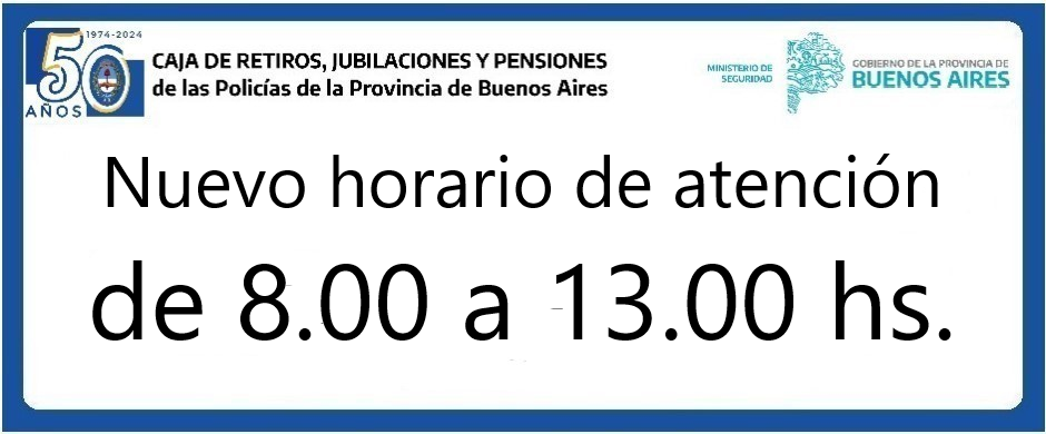 Nuevo horario de atención