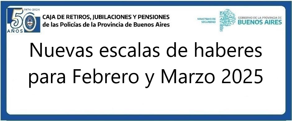 Nueva escalas salariales febrero y marzo 2025