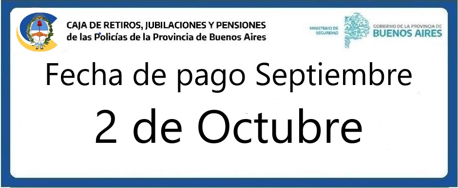 Fecha de pago Setiembre 2025