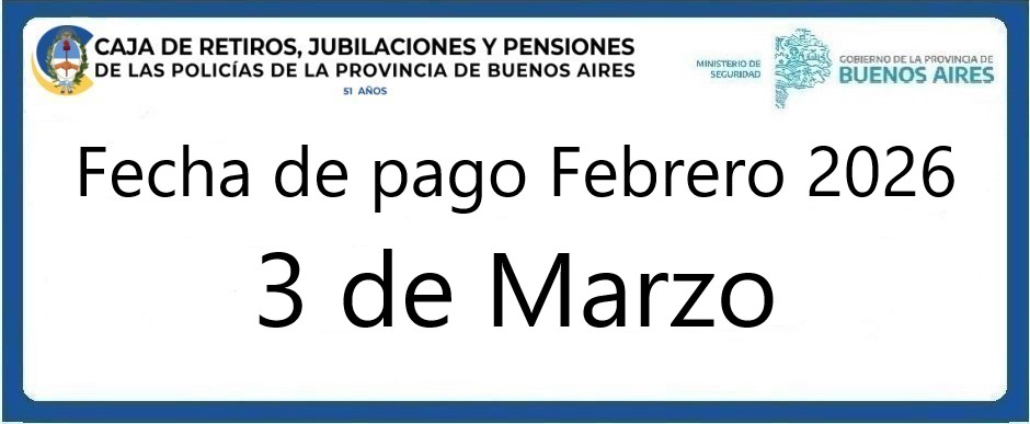 Fecha de pago febrero 2026