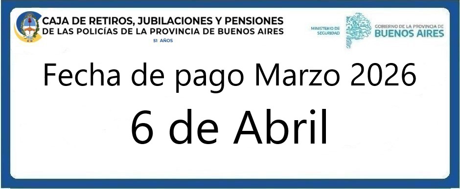 Fecha de pago marzo 2026